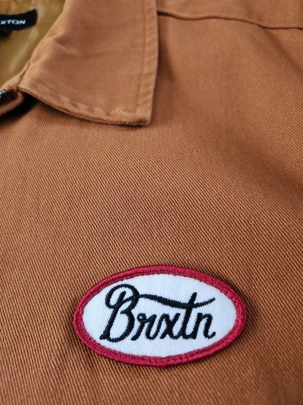 Brixton Men's Caramel Zip-Front Shirt Jacket - Picture 2 of 5